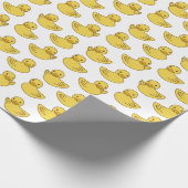 hallo Ducky Cute Rubber Ducks Cadeaupapier (Hoek)