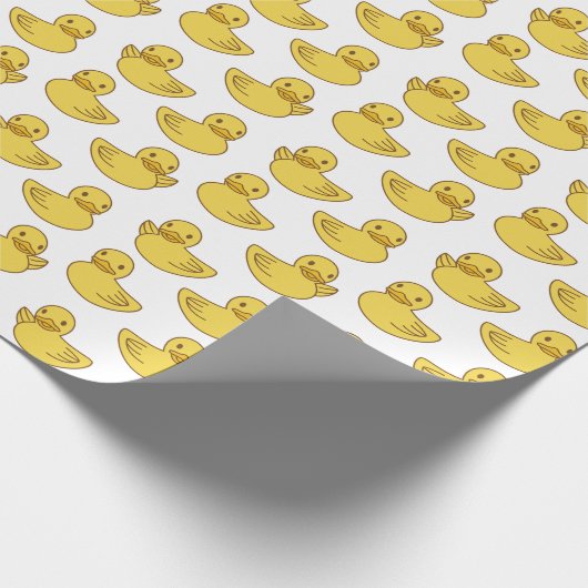 hallo Ducky Cute Rubber Ducks Cadeaupapier (Hoek)