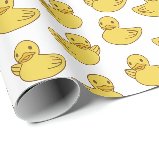 hallo Ducky Cute Rubber Ducks Cadeaupapier (Rol Hoek)
