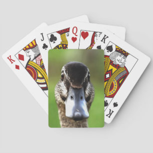 hallo Ducky Quirky Duck Portrait Pokerkaarten