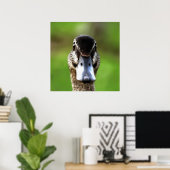 hallo Ducky Quirky Duck Portrait Poster (Thuiskantoor)