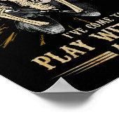 hallo duistere oude vriend komt met je spelen poster (Hoek)