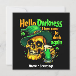 Hallo Duisternis, ik ben weer met U komen Drinken Kaart