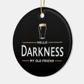 Hallo duisternis mijn oude vriend Funny St Patrick Keramisch Ornament (Links)