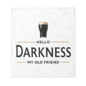 Hallo duisternis mijn oude vriend Funny St Patrick Notitieblok (Voorkant)