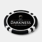 Hallo duisternis mijn oude vriend Funny St Patrick Poker Chips (Enkel)