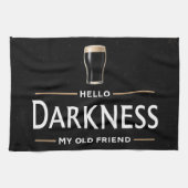Hallo duisternis mijn oude vriend Funny St Patrick Theedoek (Horizontaal)