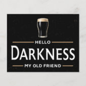 Hallo Duisternis Mijn Oude Vriend Grappige St. Pat Flyer (Voorkant)