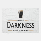 Hallo Duisternis Mijn Oude Vriend Grappige St. Pat Theedoek (Horizontaal)