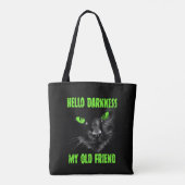 Hallo Duisternis mijn oude vriend: groene ogen Tote Bag (Achterkant)
