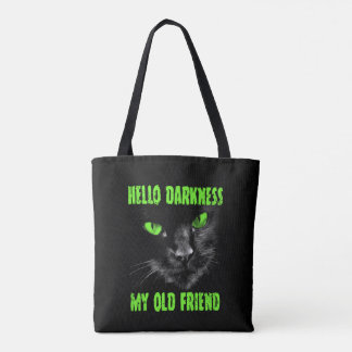 Hallo Duisternis mijn oude vriend: groene ogen Tote Bag