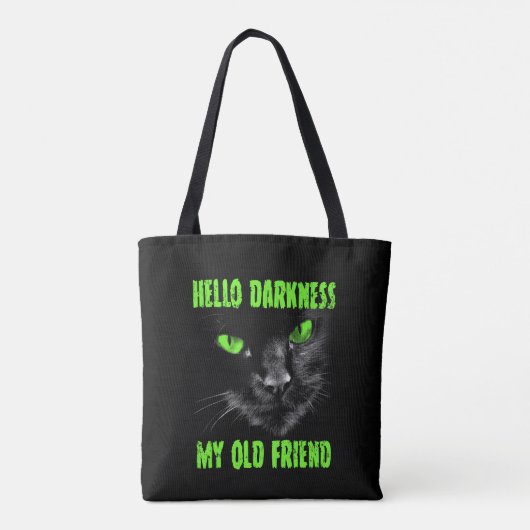 Hallo Duisternis mijn oude vriend: groene ogen Tote Bag (Achterkant)