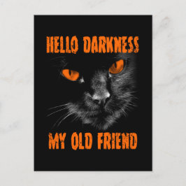 Hallo Duisternis Mijn Oude Vriend: Halloween-editi Briefkaart