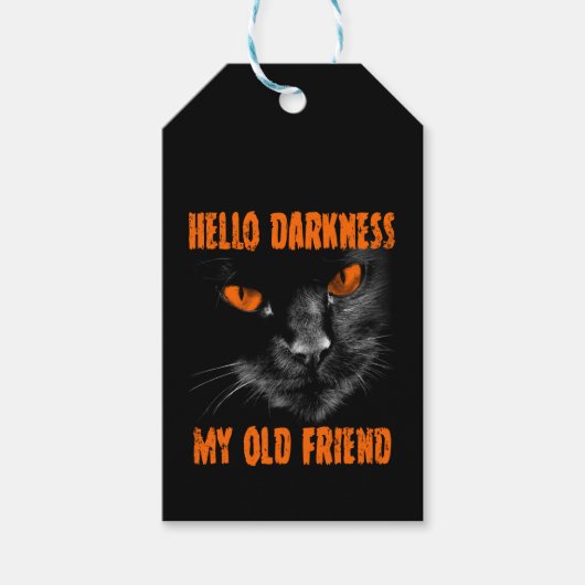 Hallo Duisternis Mijn Oude Vriend: Halloween Editi Cadeaulabel (Voorkant)