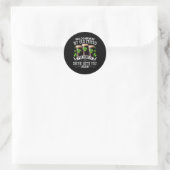 Hallo Duisternis Mijn Oude Vriend Ronde Sticker (Tas)