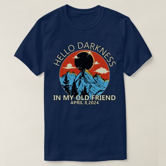 hallo duisternis mijn oude vriend t-shirt (Design voorkant)
