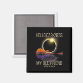 Hallo Duisternis Mijn oude vriend Zonsverduisterin Magneet (Voorkant / Achterkant)