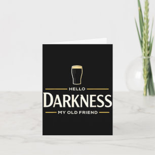 Hallo duisternis oude vriend Iers bier st. patrick Kaart