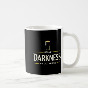 Hallo duisternis oude vriend Iers bier St. Patrick Koffiemok