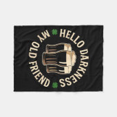 Hallo duisternis oude vriend Ierse bier St. Patric Fleece Deken (Voorkant (Horizontaal))