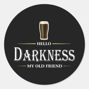 Hallo duisternis oude vriend ierse bier st patrick ronde sticker