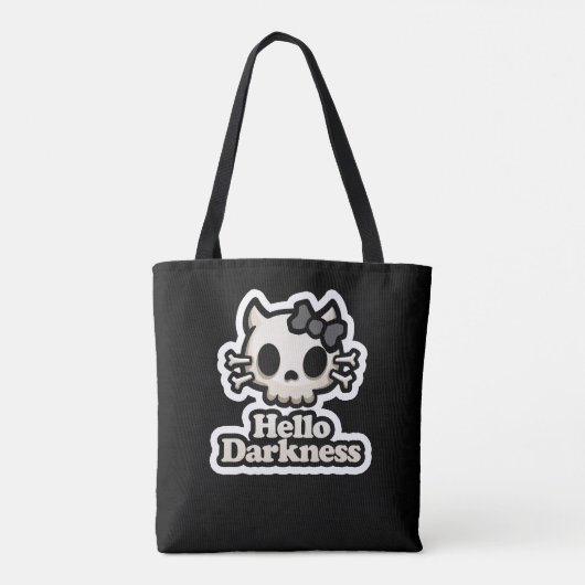 hallo duisternis tote bag (Achterkant)