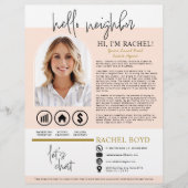 Hallo E-mail: Introductiebrief buurmakelaar Flyer (Voorkant)