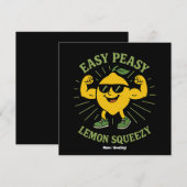 Hallo Easy Peasy Lemon Squeezy Gift – Grappig Kaart (Voorkant / Achterkant)