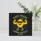 Hallo Easy Peasy Lemon Squeezy Gift – Grappig Kaart (Staand voorkant)