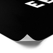 hallo Ebi-body Funny Ebi Sushi Pun Dark BG Poster (Hoek)