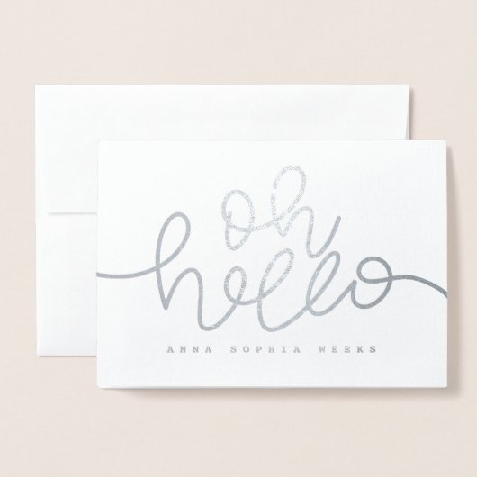 Hallo echte aankondiging van de foelie (munt). (Voorkant met envelop)