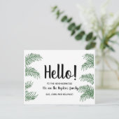 hallo, Editable We zijn nieuw in de groep. Briefkaart (Staand voorkant)