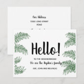 hallo, Editable We zijn nieuw in de groep. Briefkaart (Voorkant / Achterkant)