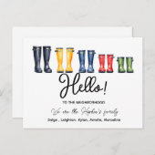 hallo, Editable We zijn nieuw in de groep. Briefkaart (Voorkant / Achterkant)