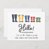 hallo, Editable We zijn nieuw in de groep. Briefkaart (Voorkant / Achterkant)