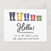 hallo, Editable We zijn nieuw in de groep. Briefkaart (Voorkant)