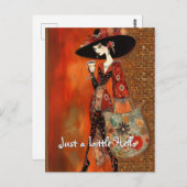 Hallo Een beetje koffie en portemonnee Briefkaart (Voorkant / Achterkant)