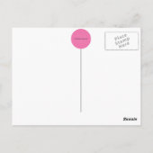 Hallo Een beetje vlug - Paarse Briefkaart (Achterkant)