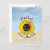 hallo! Een fijne dag Briefkaart (Voorkant / Achterkant)