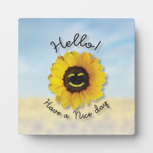 hallo! Een fijne dag Fotoplaat (Voorkant)