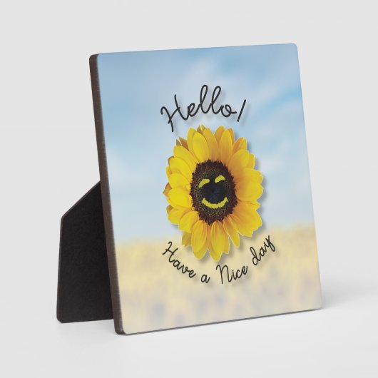 hallo! Een fijne dag Fotoplaat (Voorkant)