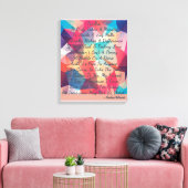 Hallo Een ontroerende glimlach & Zeg Canvas Afdruk (Insitu (Woonkamer))