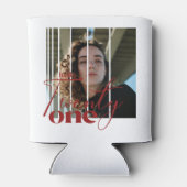 Hallo Eenentwintig moderne 21ste verjaardag Blikjeskoeler (Achterkant)