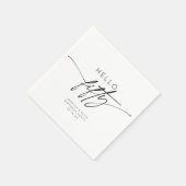 Hallo Eenvoudig 50e verjaardagsfeest Servet (Hoek)