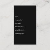 hallo eenvoudige tekst visitekaartje (Voorkant)