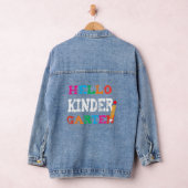Hallo eerste dag van de kinderopvang denim jacket (Hangar)