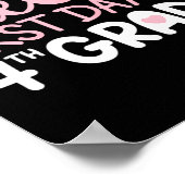 Hallo Eerste dag van het 4e Grade Team Vierde Grad Poster (Hoek)