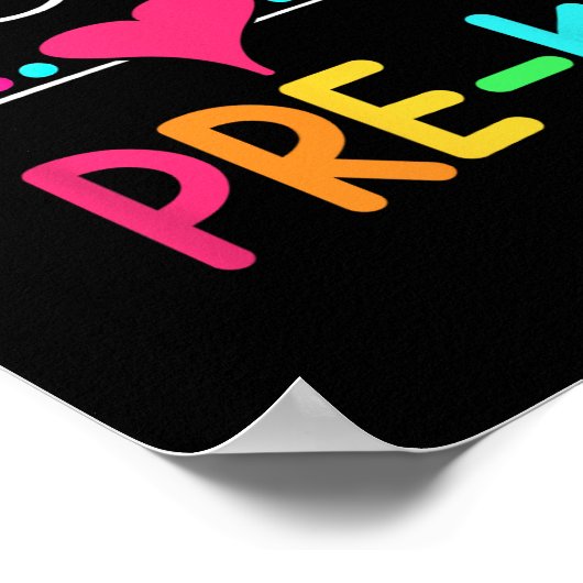 Hallo Eerste dag van Pre-K Poster (Hoek)