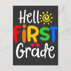 hallo eerste graad 1e graad Terug naar het Kind va Briefkaart