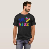 hallo eerste graad eerste dag eerste graad t-shirt (Voorkant volledig)